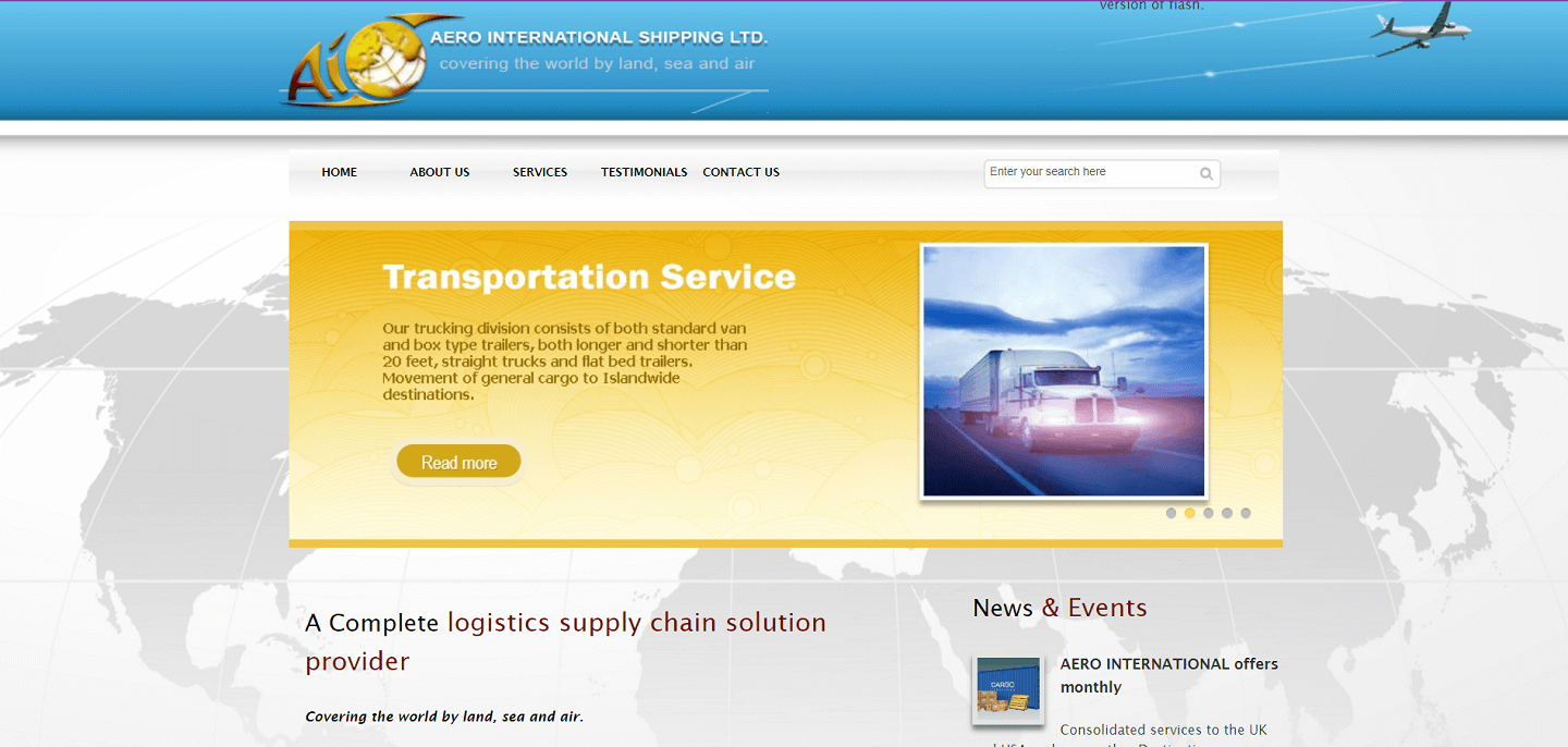 Aero International Shipping moving company