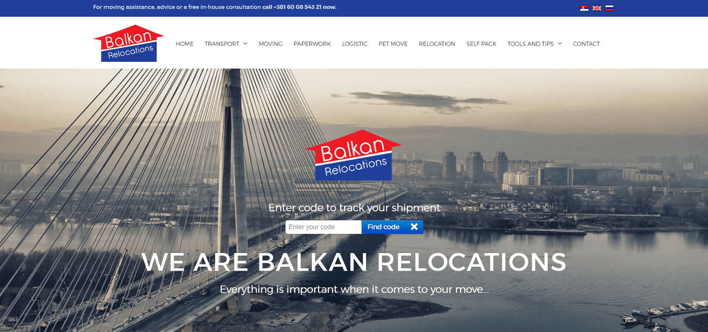 Balkan Relocations uluslararası taşıma şirketi