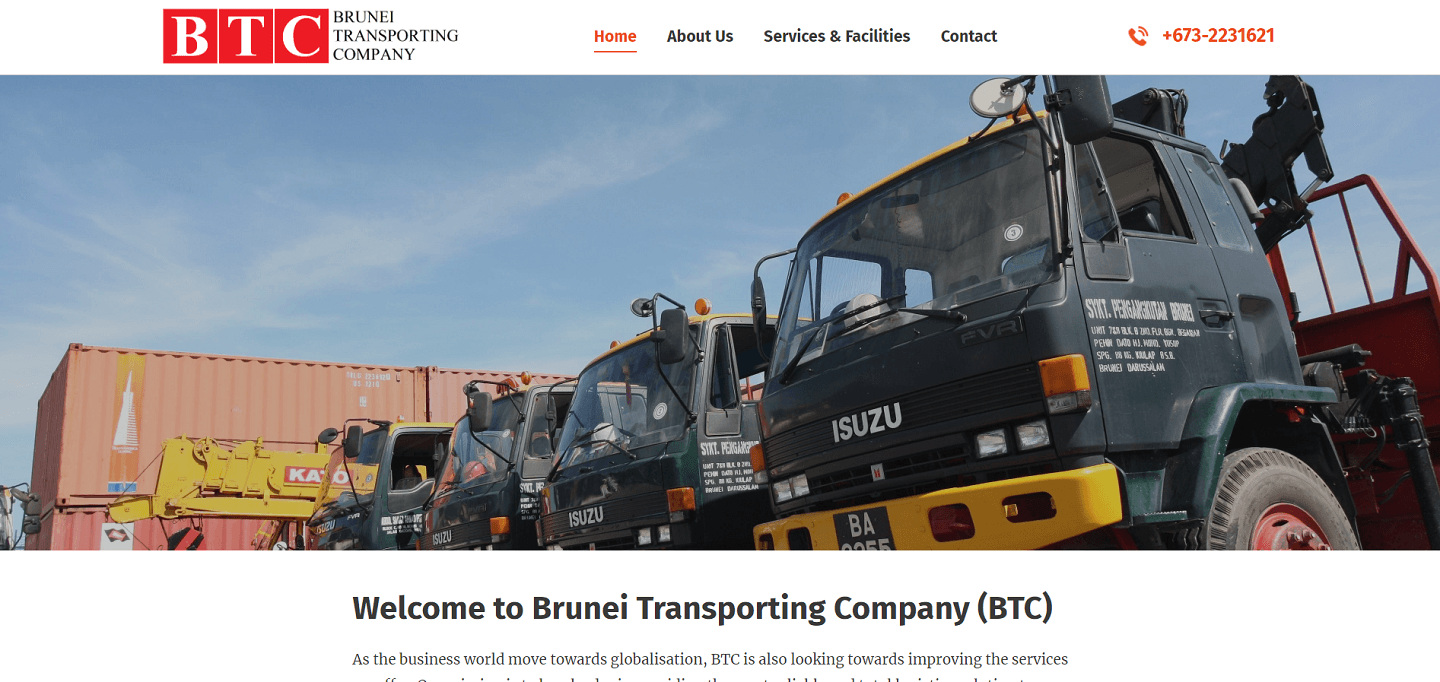 Brunei Transporting Company empresa de mudanzas internacionales