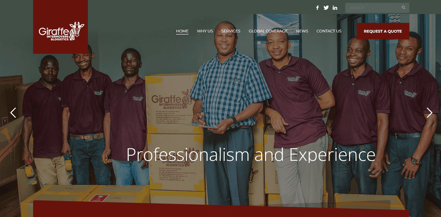 Giraffe Intermovers & Logistics entreprise de déménagement international