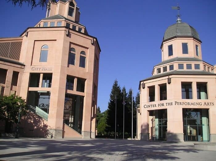 Mountain View City Hall and the Center for the Performing Arts