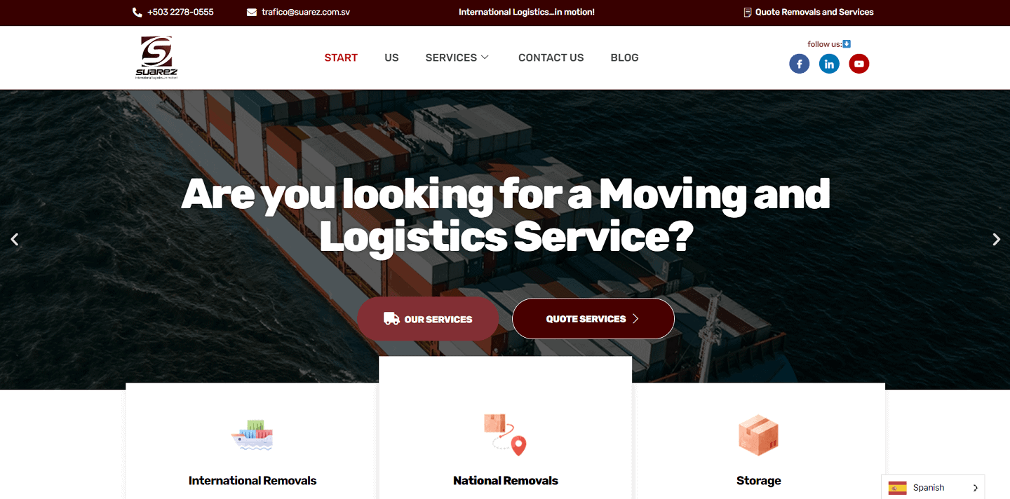 Mudanzas Suarez international moving company