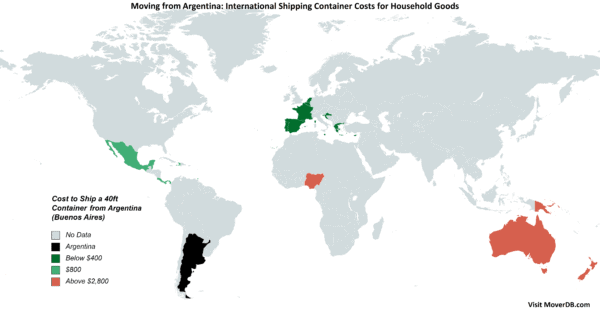 2025 Sea Freight Container Shipping Rates To & From Argentina