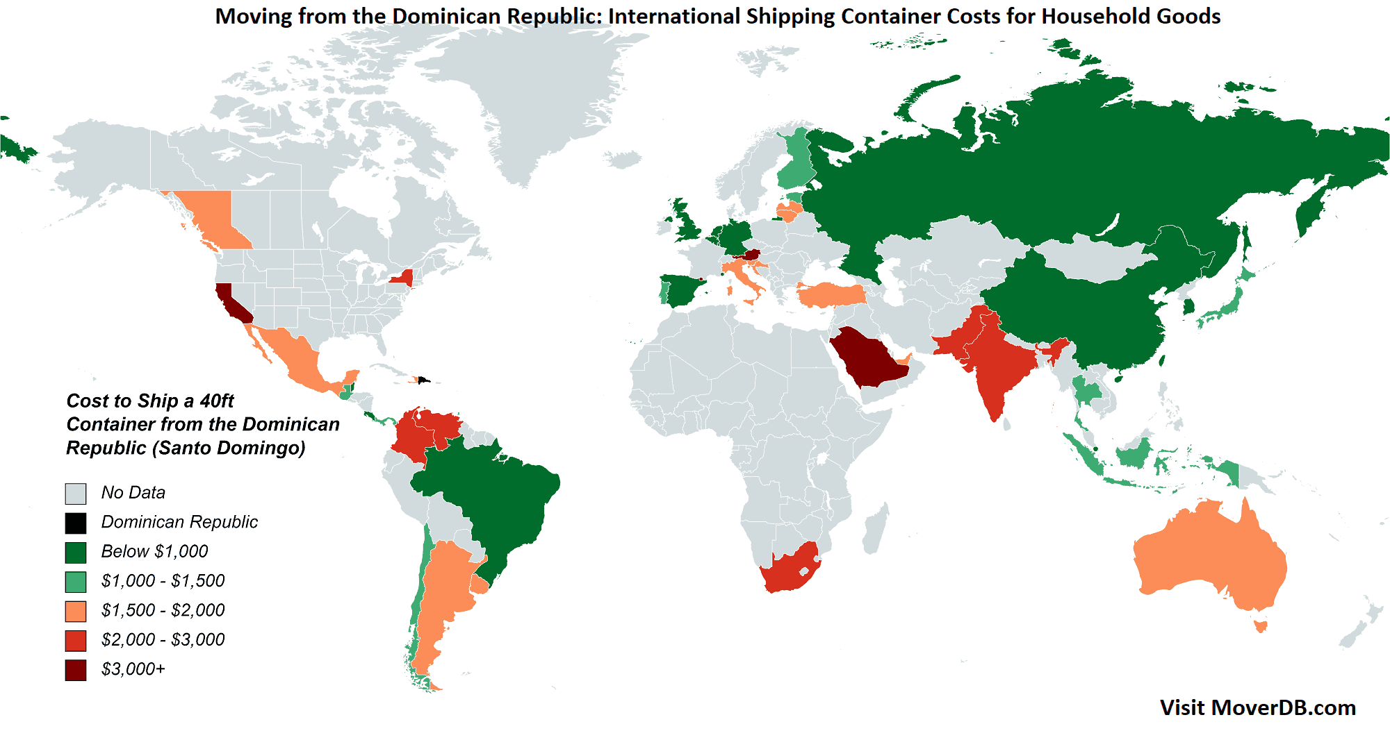 2025 Sea Freight Container Shipping Rates To & From the Dominican Republic