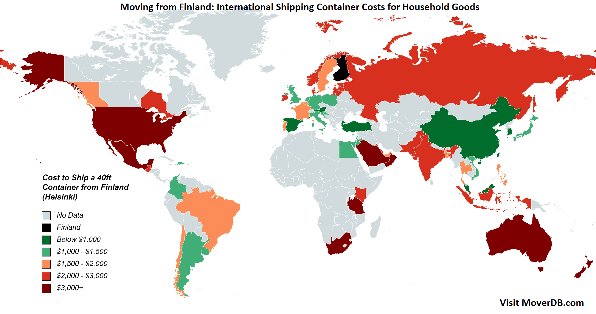 2025 Sea Freight Container Shipping Rates To & From Finland