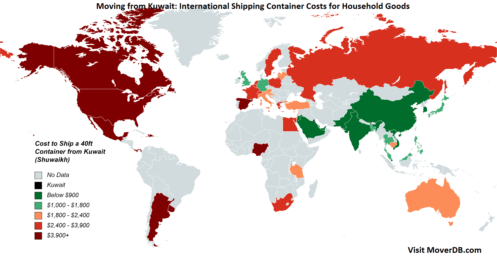 2024 Sea Freight Container Shipping Rates To & From Kuwait