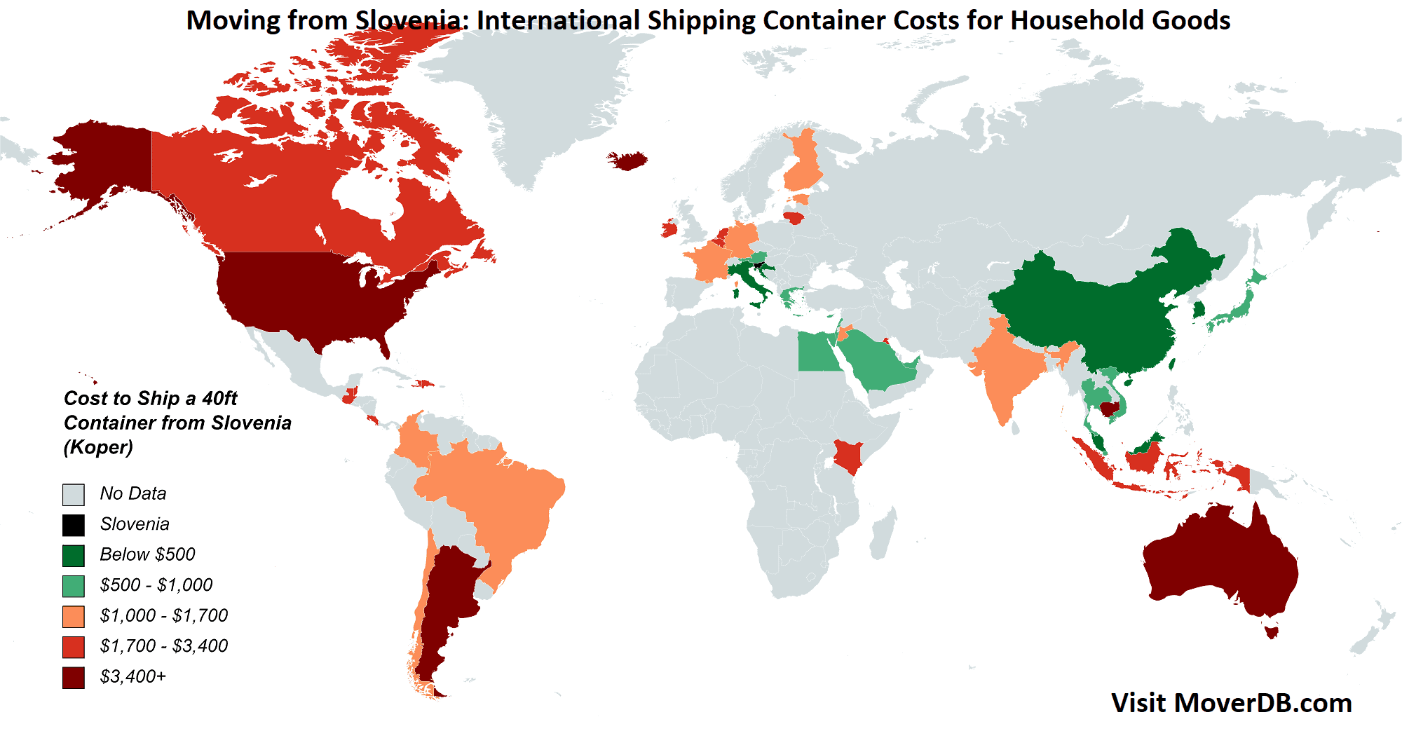 2025 Sea Freight Container Shipping Rates To & From Slovenia
