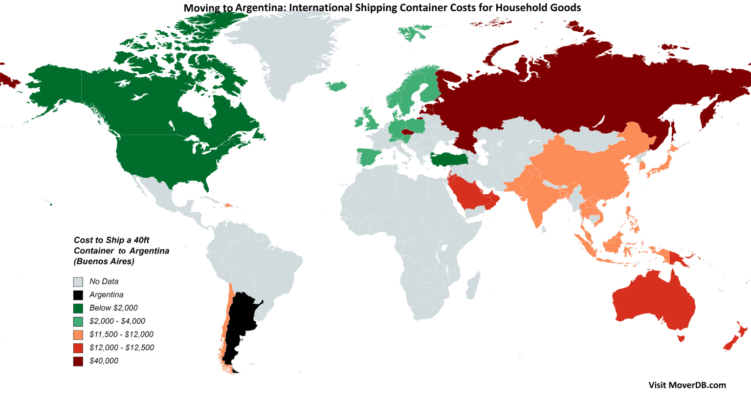 2025 Sea Freight Container Shipping Rates To & From Argentina