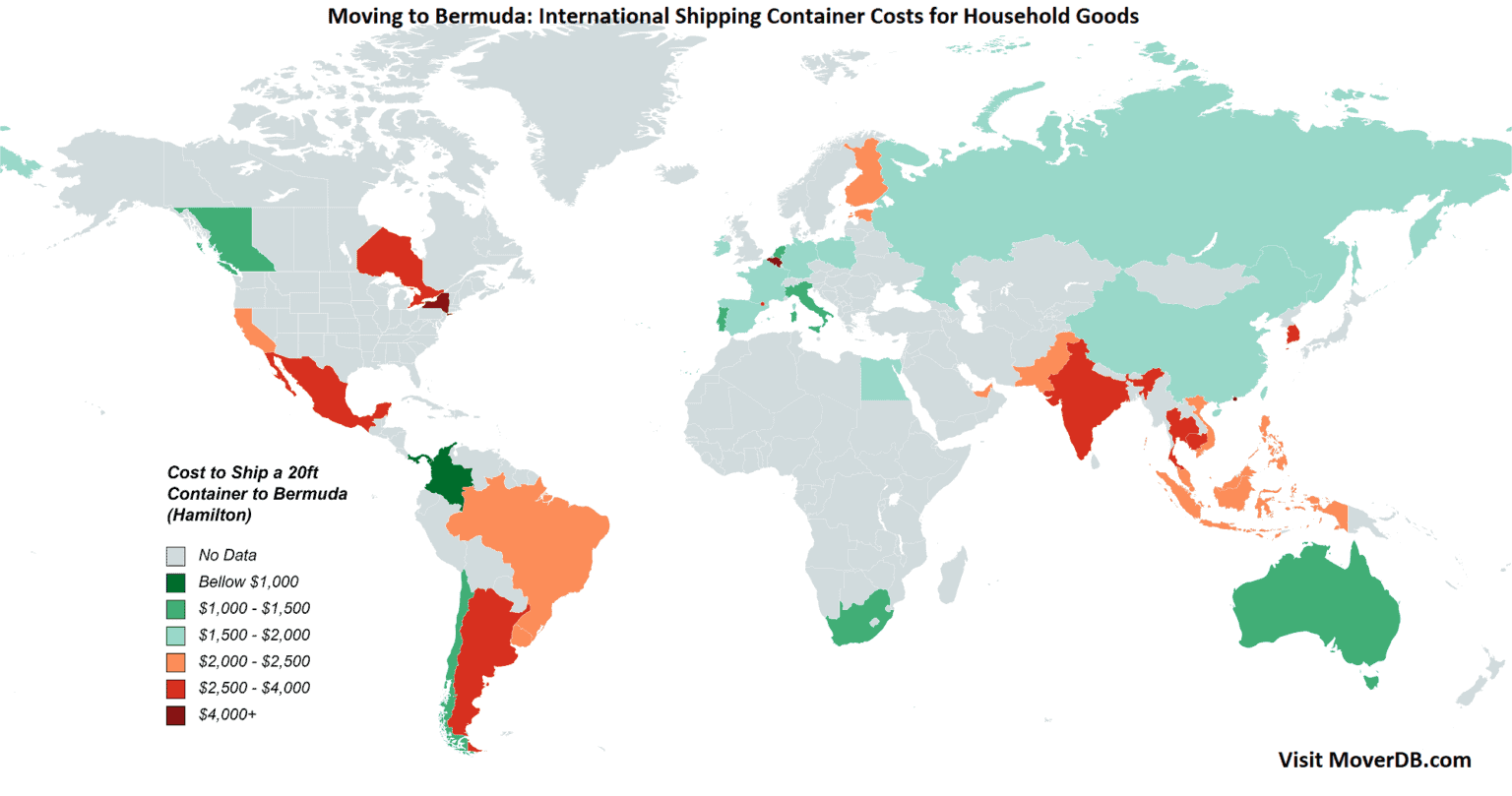2023 Sea Freight Container Shipping Rates To & From Bermuda