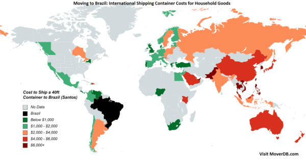 2025 Sea Freight Container Shipping Rates To & From Brazil