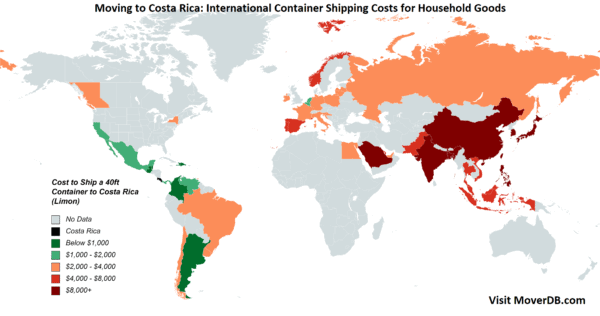 2025 Sea Freight Container Shipping Rates To & From Costa Rica
