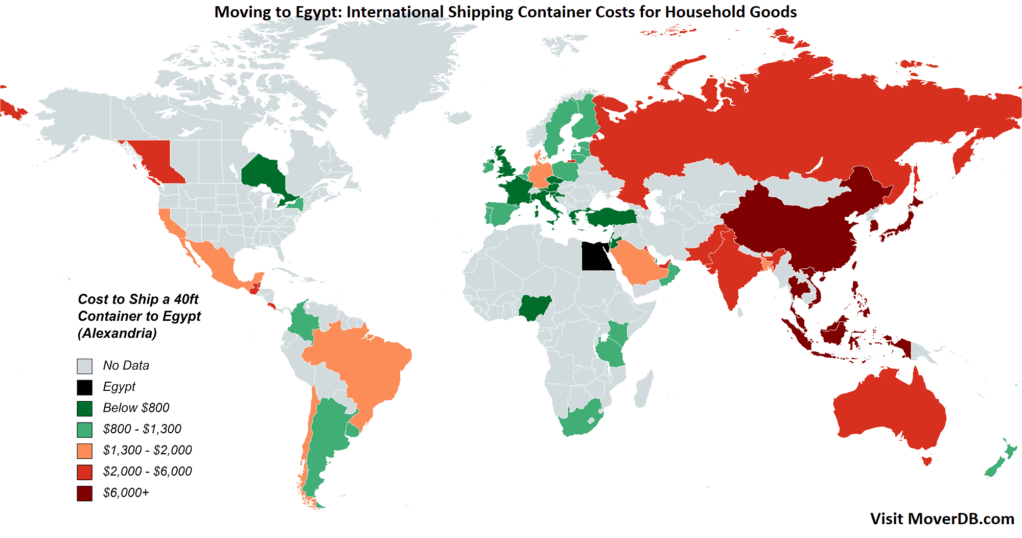 2023 Sea Freight Container Shipping Rates To & From Egypt