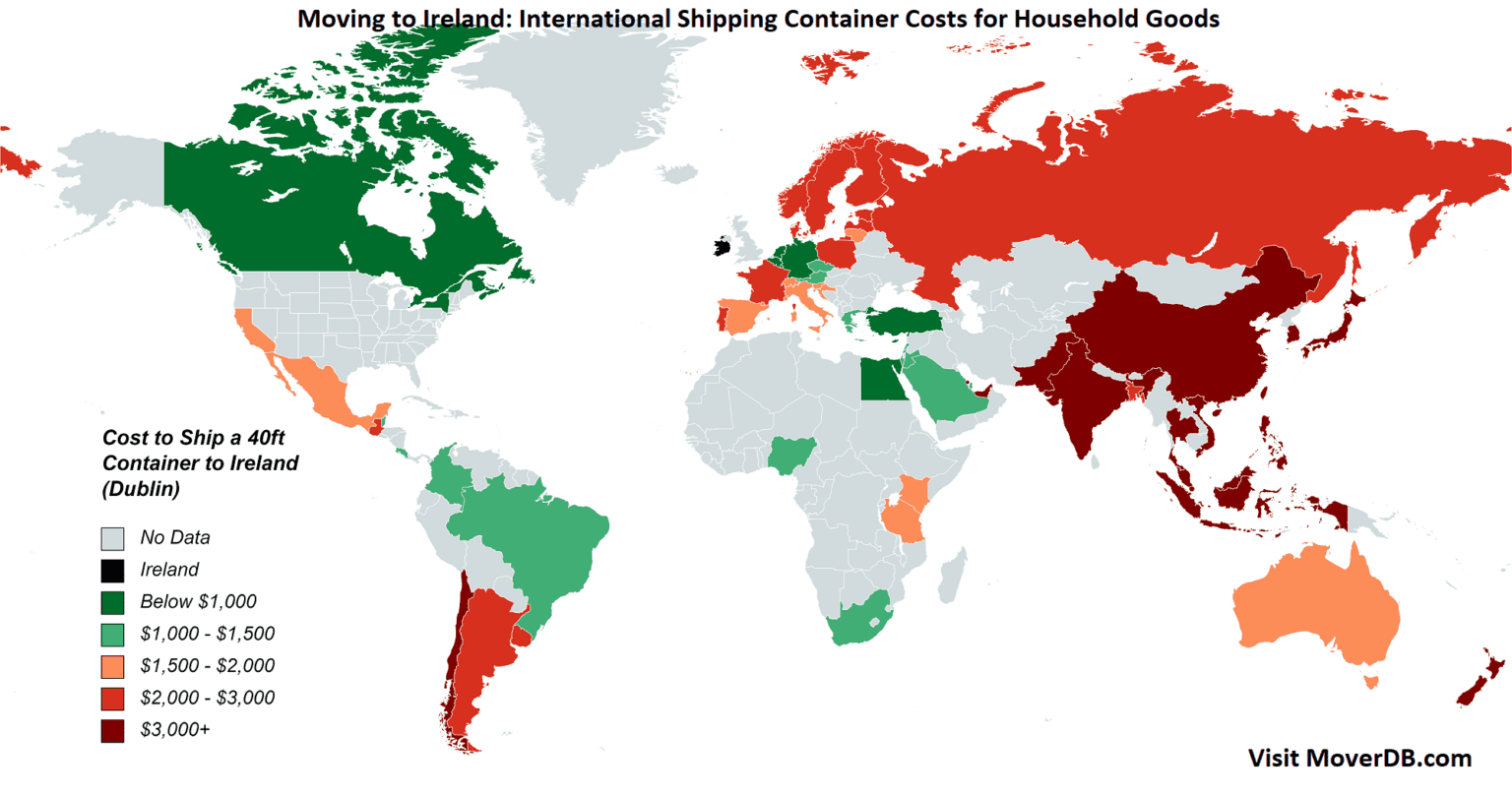 2024 Sea Freight Container Shipping Rates To & From Ireland