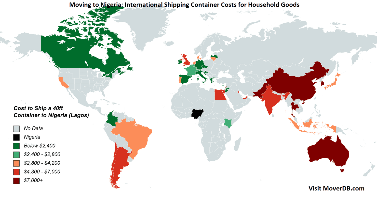 2024 Sea Freight Container Shipping Rates To & From Nigeria