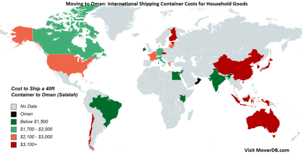 2025 Sea Freight Container Shipping Rates To & From Oman