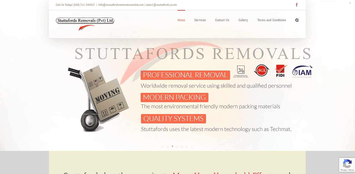 Stuttafords Removals Zambia società di traslochi internazionali