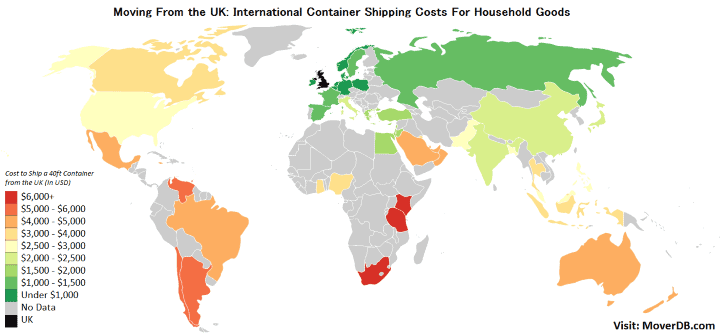 International Shipping Chart