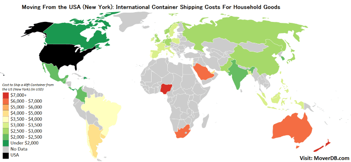 Container Shipping Rates Chart