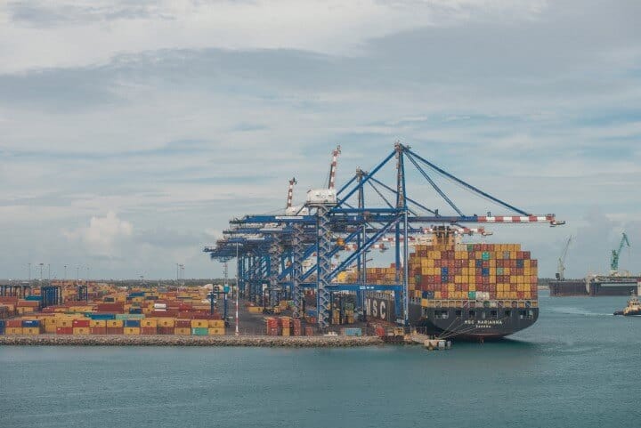 Container Ship in Port