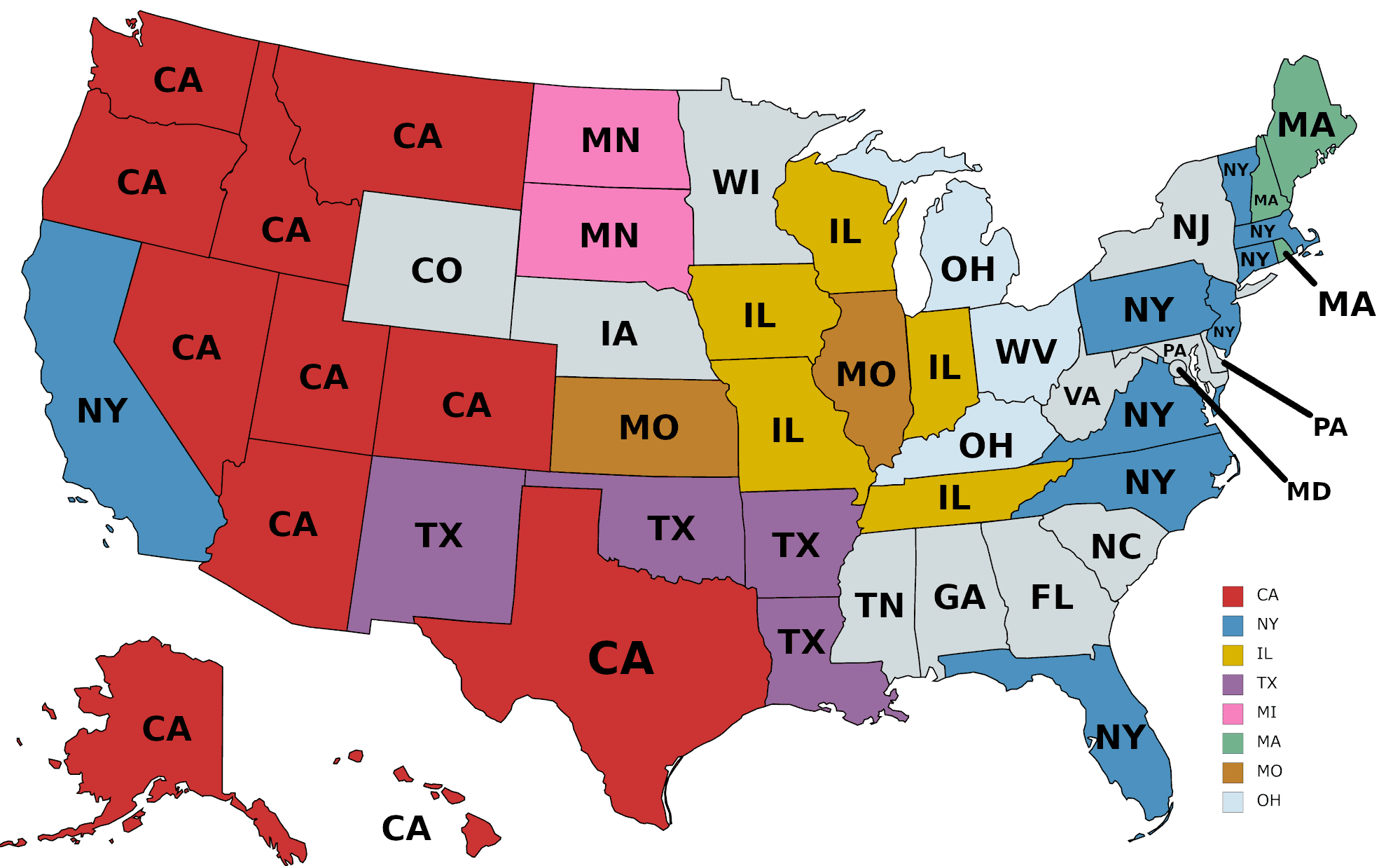 Source Of The Most Residents Born Out-of-State